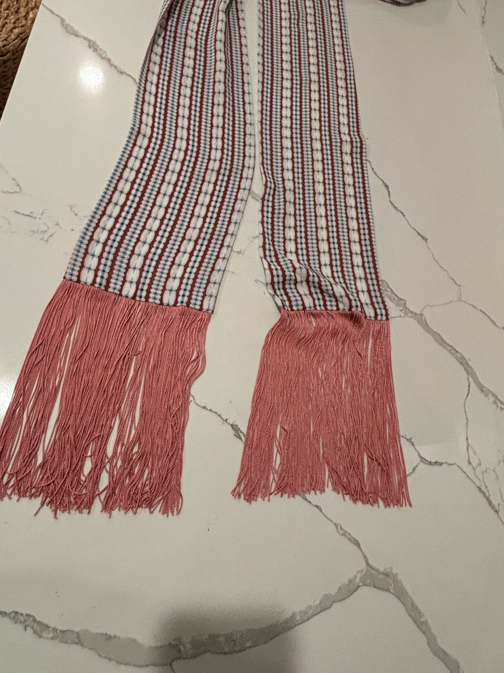 Paolita Kito Maxi Dress Kimono Flutter Sleeves GeoPrint Tassel Tie Resortwear S - Picture 7 of 16